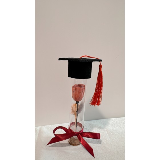 畢業試管永生玫瑰-紅粉玫瑰*剩1