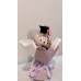 波波球小熊花束-14公分紫色