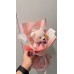 波波球小熊花束-14公分粉色