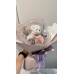 波波球小熊花束-14公分紫色
