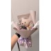 波波球小熊花束-14公分紫色