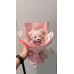 波波球小熊花束-14公分粉色