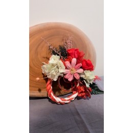 永生花掛飾-日式注連繩（紅白）