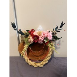 永生花掛飾-日式注連繩（大圓）