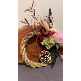 永生花掛飾-日式注連繩（中）