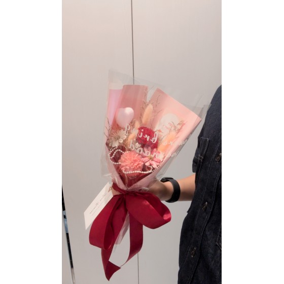 中型永生花束-母親節精典款