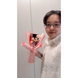 小型永生花束-簡單的BEE業快樂*可預訂其他色包裝