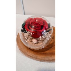 永生花盅-玫瑰紅（無燈軟木塞）